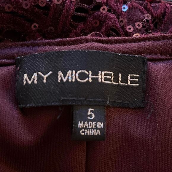 My Michelle Purple Lace Bodycon Mini Dress – Size Small - Picture 7 of 7